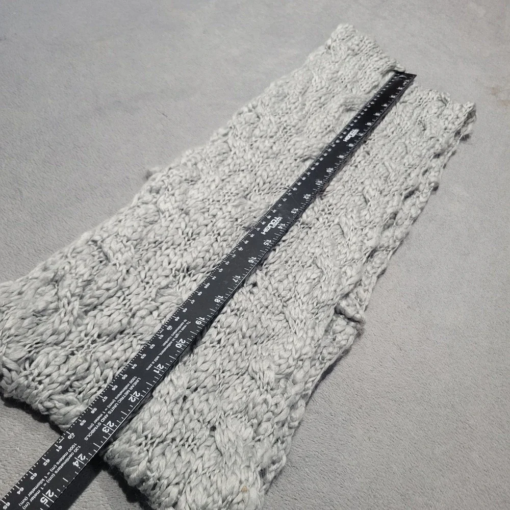 Hobby Lobby Infinity Scarf Women Gray Cable Knit Chunky Winter Cozy Preppy‎